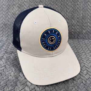 Out‎ Of Office Smiley Mens Gray Navy Cabana Trucker Hat Snapback Sample OSFM